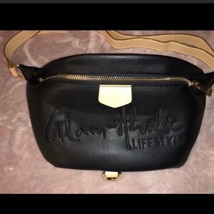 Black X Black Signature Logo Fanny Pack